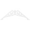 Ekena Millwork Pitch Carrillo Architectural Grade PVC Gable Pediment, 72"W x 30"H x 1"P (10/12) GPP072X030X100CRL - alternate 2